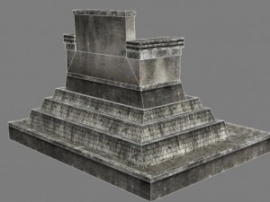chicchen itza  main temple  6 buildings types Model 3D
