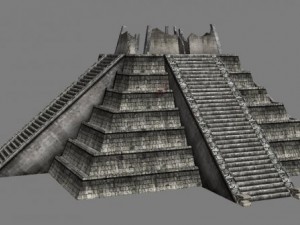 chicchen itza  main temple  6 buildings types Model 3D