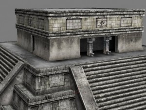 chicchen itza  main temple  6 buildings types Model 3D