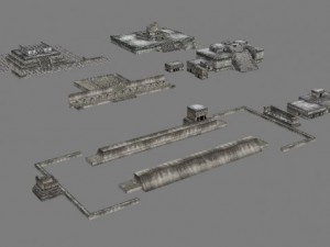 chicchen itza temple destroyed 6 buildings types Modelo 3D