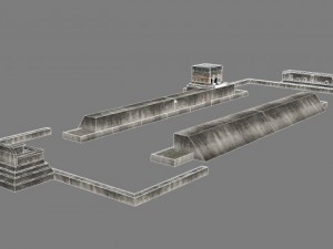 chicchen itza temple destroyed 6 buildings types 3D Model
