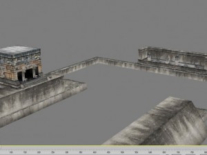 chicchen itza temple destroyed 6 buildings types 3D Model
