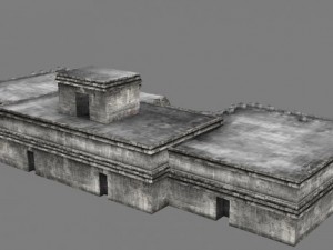 chicchen itza temple destroyed 6 buildings types 3D Model