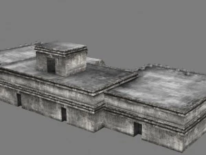 chicchen itza temple destroyed 6 buildings types 3D Model