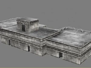 chicchen itza temple destroyed 6 buildings types 3D Model