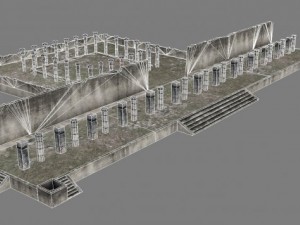 chicchen itza temple destroyed 6 buildings types 3D Model