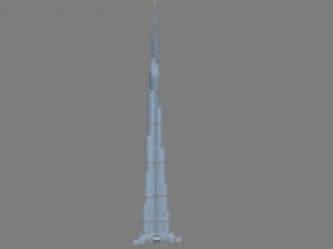 burj khalifa Modelo 3D