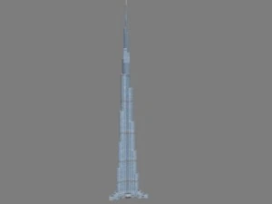 burj califa Modelo 3D