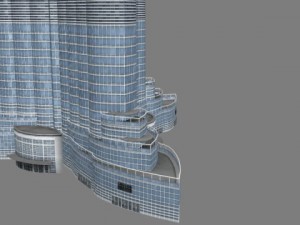 burj khalifa Model 3D