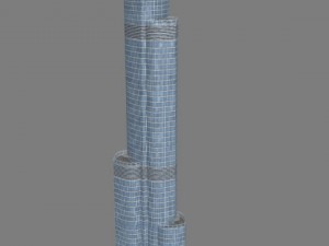 burj khalifa Model 3D