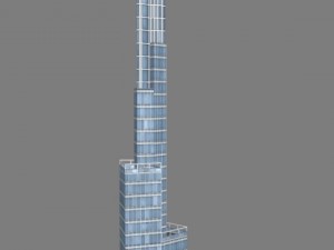 burj khalifa Model 3D
