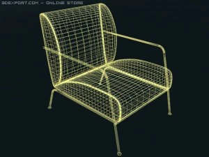 安楽椅子 3Dモデル
