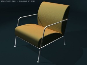 easy chair Model 3D