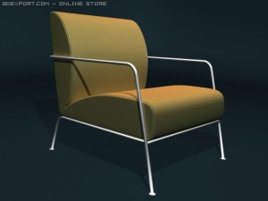 easy chair Model 3D