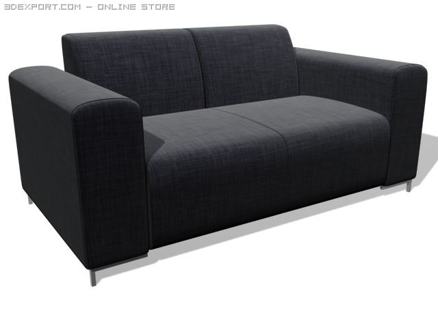 couch 2 seats Modèle 3D .c4d .max .obj .3ds .fbx .stl .blend 