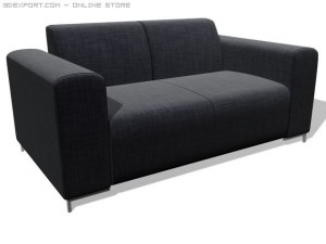 couch 2 seats 3D Model