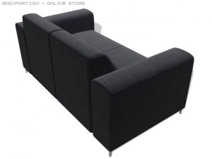 couch 2 seats Modèle 3D