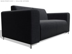 couch 2 seats Modèle 3D