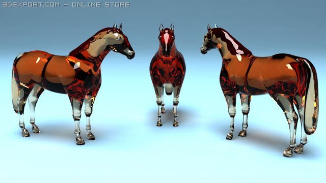 horse 3D-Modell .c4d .max .obj .3ds .fbx .stl .blend 
