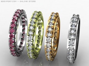 womens ring 3D-Modell