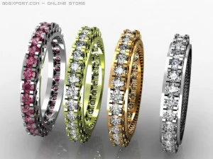 anel feminino Modelo 3D