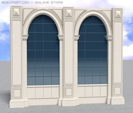 window detail 3D Модель .c4d .max .obj .3ds .fbx .stl .blend 