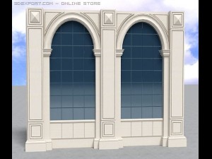 window detail Modello 3D