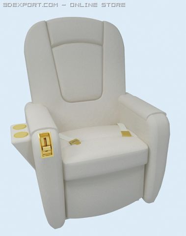 aircraft seat 3D-Modell .c4d .max .obj .3ds .fbx .stl .blend 