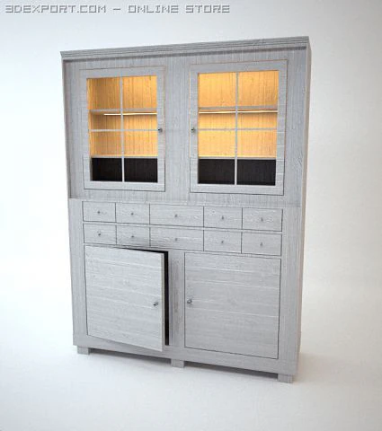 cabinet 3D Model .c4d .max .obj .3ds .fbx .stl .blend 
