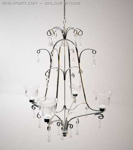 chandelier 3D मॉडल .c4d .max .obj .3ds .fbx .stl .blend 