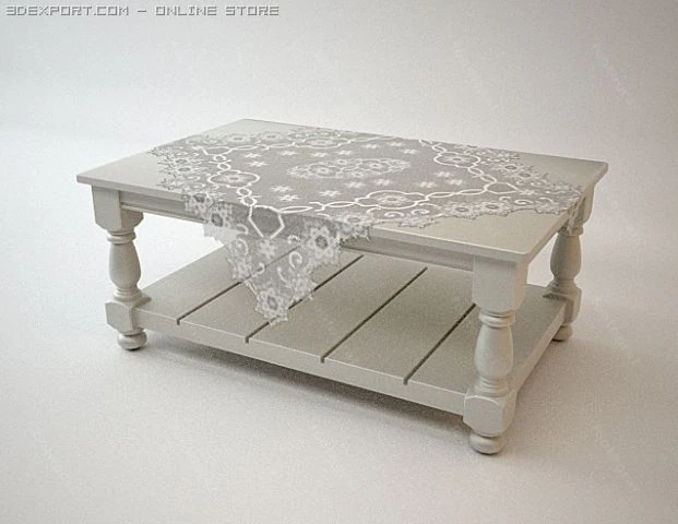 coffeetable 3D Model .c4d .max .obj .3ds .fbx .stl .blend 