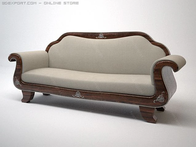 sofa 3D Model .c4d .max .obj .3ds .fbx .stl .blend 