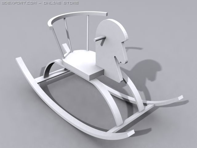 rocking horse toy 3D-Modell .c4d .max .obj .3ds .fbx .stl .blend 