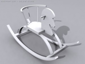 rocking horse toy Modello 3D