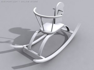 rocking horse toy 3D-Modell