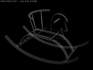 rocking horse toy 3D-Modell