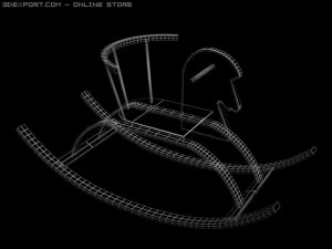 rocking horse toy 3D Model