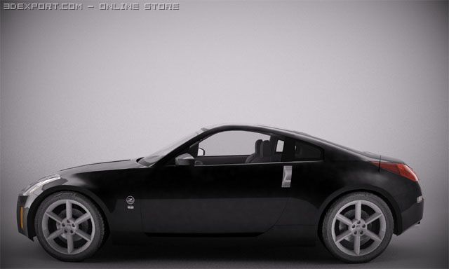 nissan 350z 3D Model .c4d .max .obj .3ds .fbx .stl .blend 