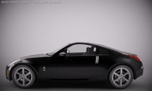 nissan 350z 3D Model .c4d .max .obj .3ds .fbx .stl .blend 
