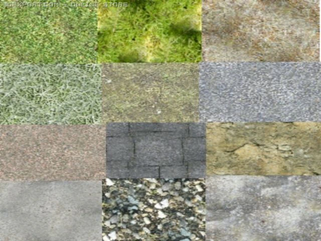 12 texturas de solo Texturas CG .c4d .max .obj .3ds .fbx .stl .blend 