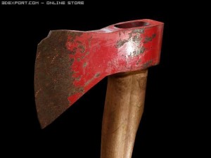 red axehatchet Modèle 3D