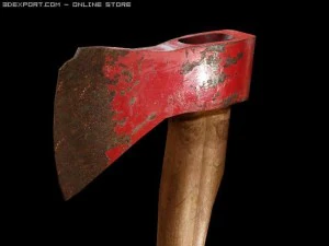 red axehatchet 3D Model