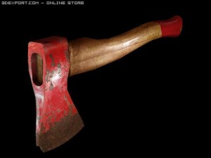 red axehatchet Modèle 3D