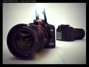 canone 1000d Modello 3D