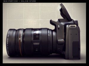 canon1000d 3D 模型