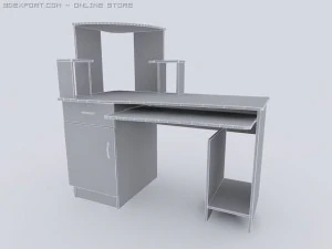 computer table 3D Model