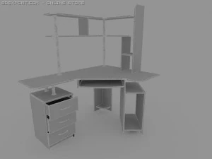 computer table 3D Model
