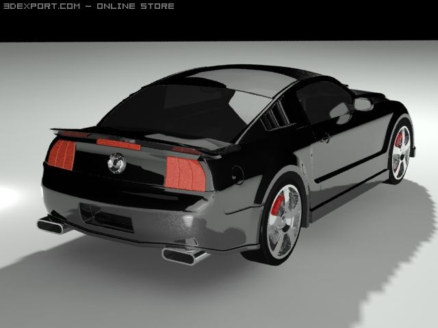 ford mustang 3D 模型 .c4d .max .obj .3ds .fbx .stl .blend 