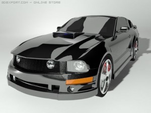 ford mustang 3D 模型