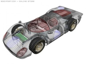 ferrari 330 p4 3D 模型